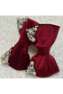 Beaded Velvet Bows - Small