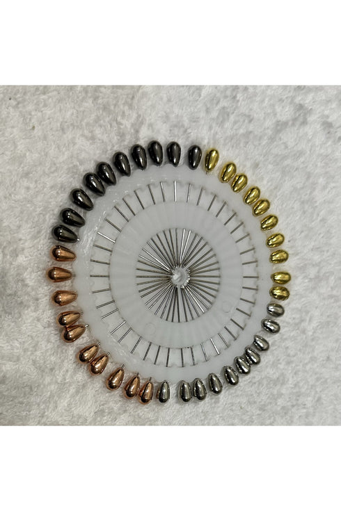Glossy Drop Straight Pins
