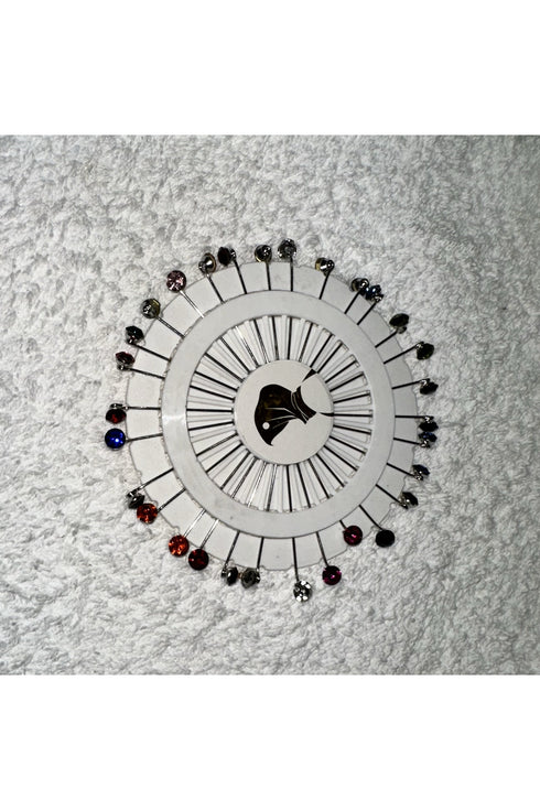Rhinestone Straight Pins