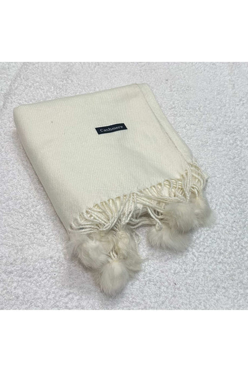 Balls wool cashmere Stoles