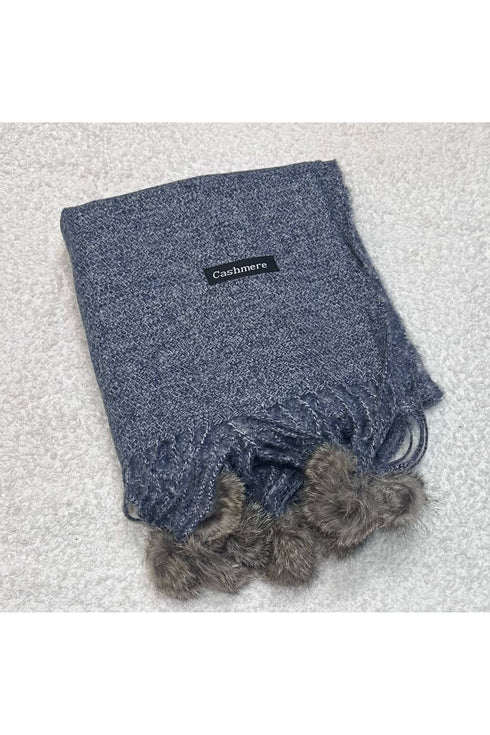 Balls wool cashmere Stoles