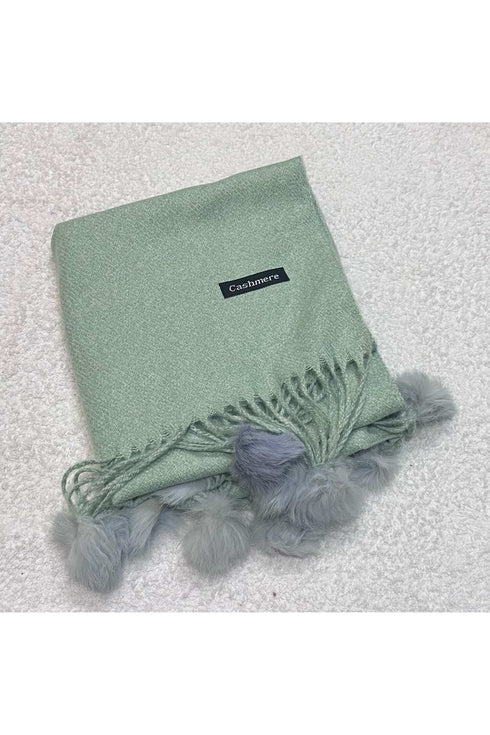 Balls wool cashmere Stoles
