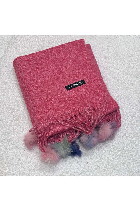 Balls wool cashmere Stoles